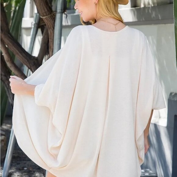 CLEAR OUT!!!! Open Front Dolman Cardigan - Picture 6 of 7